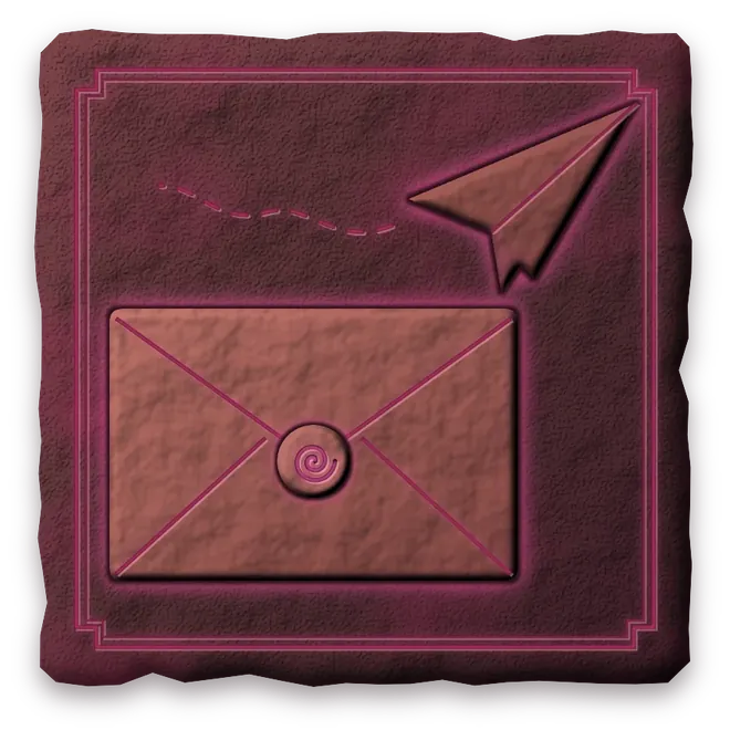 Envelope and paper plane illustration